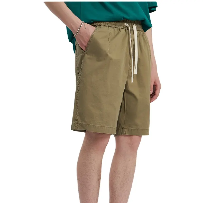 Factory summer custom casual chino golf short Wholesale quality Khaki cargo boys shorts men's shorts for men