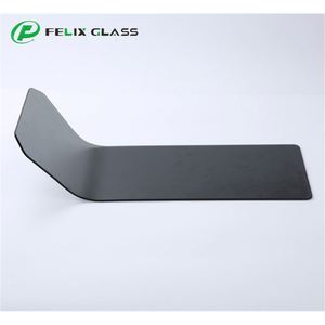 Vidrio Templado Curvado a Medida en Color Gris para Panel de Cubierta de Electrodomésticos, Vidrio Curvado - Product Image 1
