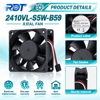 Ventilateur axial industriel sans balais DC 24VDC 2410VL-S5W-B59 à roulement à billes pour robotique CNC et servomoteur – Remplacement fiable