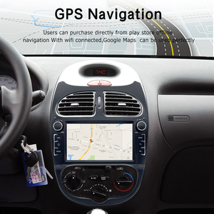 Vente directe d'usine, lecteur Dvd de voiture 2din, cadre Fascia, navigation stéréo, Carplay Bt Android, <span class=keywords><strong>autoradio</strong></span> pour Peugeot <span class=keywords><strong>206</strong></span> 2000-2016 - Product Image 6