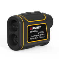 SNDWAY SW-600A Télémètre laser de haute qualité, portée 600m, pour la chasse, avec mesure de vitesse, grossissement 6.0x, protection IP54