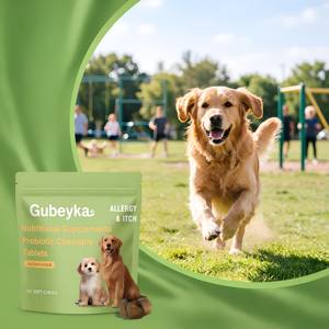 Friandises à Mâcher Tendres <span class=keywords><strong>pour</strong></span> Chiens : Soulagement des Allergies, Probiotiques, Soutien Immunitaire, <span class=keywords><strong>Santé</strong></span> Intestinale, Sans Arômes Artificiels <span class=keywords><strong>pour</strong></span> Peaux et Oreilles Irritées, 90 unités, Soins de <span class=keywords><strong>Santé</strong></span> - Product Image 2