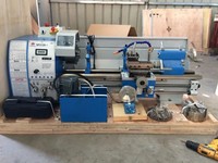 SUMORE Nouveau Tour à métaux manuel horizontal de table 220V 290mm SP2129-I