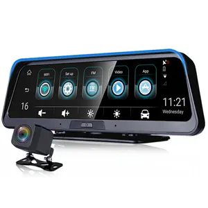 Bán sỉ sd thẻ 16gb dash cam-10 "Streaming 4 Gam ADAS Thông Minh Dash Cam Android GPS Navigation FHD 1080P Xe Video Dual Camera WiFi Từ Xa Trực Tiếp Giám Sát
