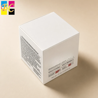 Boîte en carton personnalisée pour cosmétiques et soins de la peau avec logo, revêtement UV, pelliculage mat, emballage en carton recyclable
