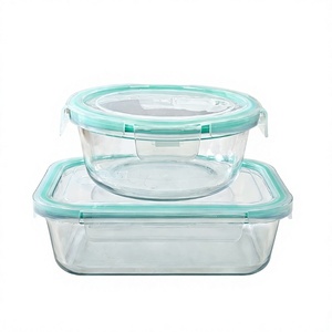 Boîte à <span class=keywords><strong>lunch</strong></span> en <span class=keywords><strong>verre</strong></span>, nouveau modèle, conteneur isotherme, boîte bento de grande taille pour le travail, ensemble de repas rectangulaire, boîte de conservation des fruits - Product Image 1