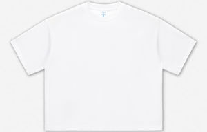 Camiseta Hip Hop de Manga Corta, Hombros Caídos, Oversize, 100% Algodón de Alto Gramaje, Corte Holgado, Lisa para Impresión Digital - Product Image 4