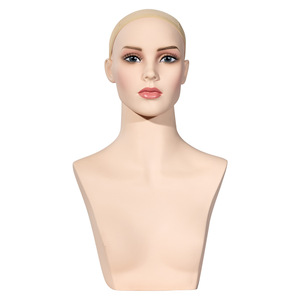 Espositore per Parrucche MCY in PVC Stile Europeo e Americano, Testa di Manichino Girevole per Esposizione di Gioielli e Parrucche - Product Image 5