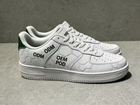 Chaussures de football personnalisées 2026 – Baskets confortables à lacets avec empeigne en maille respirante, style marche, blanc/noir, chaussures tendance