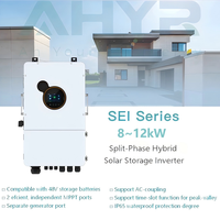 Kit d'alimentation de secours pour toute la maison, système hybride intelligent 10 kW monophasé US avec batterie au lithium 32 kWh et 18 panneaux solaires de 620 W, 120/240 V