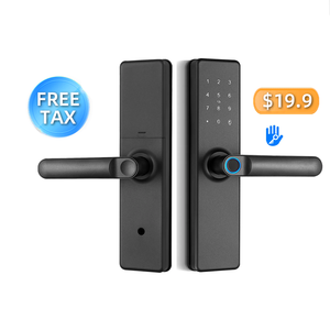 Serrure de porte intelligente d'empreintes digitales Sinon Tuya pour hôtels serrure intelligente en alliage de Zinc pour porte en aluminium stockage de données de carte mémoire réseau IP - Product Image 1