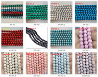 Perles rondes en turquoise de 4 mm, 6 mm, 8 mm, 10 mm, 12 mm, en gros, avec ligne dorée, pierres précieuses en turquoise, perles en vrac