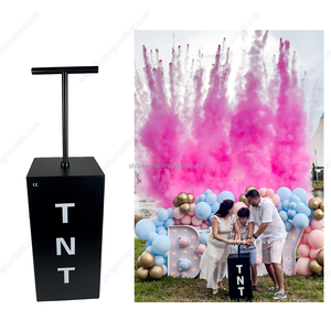 Mesin Semprot Konfeti Serbuk Listrik untuk Pesta Pengungkapan Jenis Kelamin Bayi, Pesta Holi, Pernikahan, Wisuda, dengan Remote Control 110V AS - Product Image 3