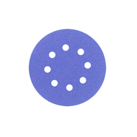 Disque abrasif en céramique indigo MOPAI M737 125 mm, dureté moyenne, multi-trous, à changement rapide, épaisseur 1 mm, pour réparation automobile OEM/ODM