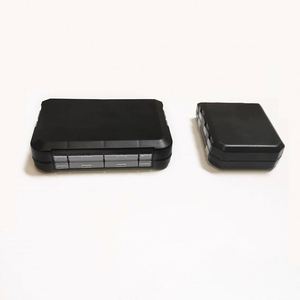 Boîte à pilules portable haut de gamme en PP pour 7 jours (matin et soir), 14 compartiments avec couvercles à clipser sécurisés, noire - Product Image 3