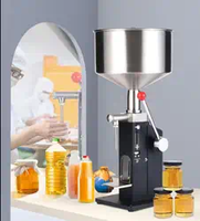 A03 Machine de remplissage liquide de pâte de bouteille de crème de lotion manuelle de petit volume Huile essentielle Cosmétiques Sauce Confiture Vernis à ongles 1-50ml