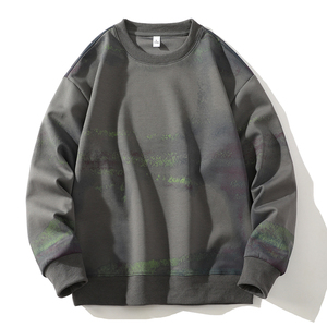 Suéter 2025 para hombre, primavera y otoño, nueva moda, marca, estilo coreano, holgado, informal, de manga larga, cuello redondo, camiseta interior. - Product Image 4