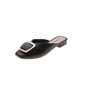 Sandali Piatti <span class=keywords><strong>da</strong></span> <span class=keywords><strong>Donna</strong></span> con Punta Chiusa e Fibbia Quadrata, Design alla Moda per Interni ed Esterni, Novità 2024 - Product Image 3