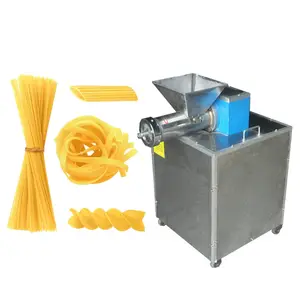 Mesin ekstruder pasta otomatis 50kg/jam kualitas tinggi bahan 304 mesin pembuat makaroni mesin pembuat produk gandum untuk rumah
