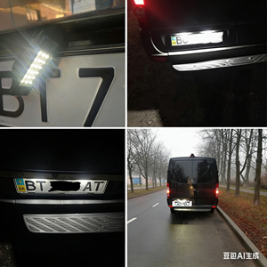 Éclairage de plaque d'immatriculation LED pour Mercedes Benz Vito W639 W906 <span class=keywords><strong>Viano</strong></span> Sprinter, lampe de plaque d'immatriculation arrière - Product Image 2
