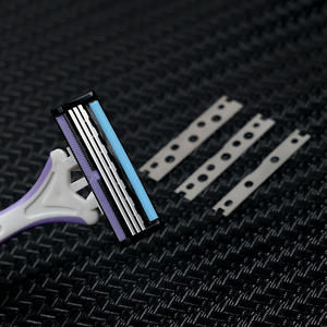 <span class=keywords><strong>Maquinilla</strong></span> de Afeitar Personalizable de 3 Hojas, Hojas de Afeitar de Acero Inoxidable para Maquillaje, 2 y 3 Hojas para Afeitar - Product Image 5