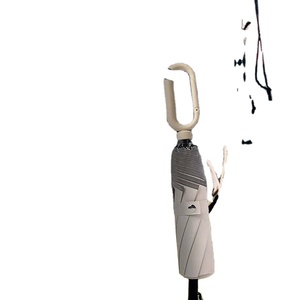 Nuevo Paraguas de 8 Varillas con Apertura Manual, Hebilla de Anillo, Plegable en Tres Partes, con Tira Reflectante de Seguridad, 100cm de Diámetro Abierto, Protección Solar con Revestimiento Negro - Product Image 3