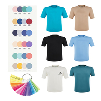 T-shirt à manches courtes pour homme, décontracté, 100% coton, 250 g/m², surdimensionné, essentiel de la mode, personnalisé avec broderie en relief