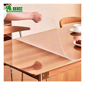 Boligao Premium - Protection de table en vinyle transparent - Nappe en PVC imperméable - Housse de table en plastique transparente pour <span class=keywords><strong>cuisine</strong></span> et salle à manger - Product Image 2