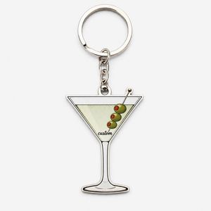 Porte-clés Martini Personnalisés en Gros – Chaînes en Verre pour Bars à Cocktails, Restaurants Occidentaux, Promotion de Bar, Souvenir, Support de Clés - Product Image 3