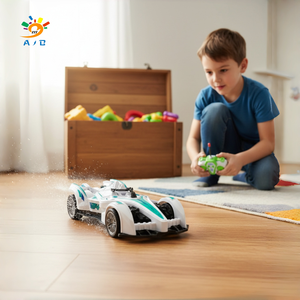 Auto Telecomandata AJB 1:16 a Sei Canali con Luci Spray, Dimostrazione con Un Tasto, Cavo USB, Pronta all'Uso per Interni ed Esterni, <span class=keywords><strong>Formula</strong></span> 1 - Product Image 1