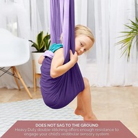 Balançoire sensorielle en nylon pour enfants, pivotante à 360°, moins de 3 m, hamac suspendu double couche, intérieur/extérieur, pour jouer