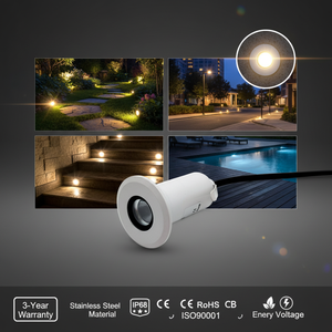 Lampe encastrée extérieure étanche IP68 1W 3W pour mur, <span class=keywords><strong>piscine</strong></span>, coin, mini <span class=keywords><strong>spot</strong></span> encastré au sol - Product Image 1