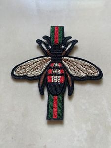 Toppa Classica a Forma di Ape Interamente Ricamata in Stile Cartone Animato, Patch Termoadesiva per Abbigliamento, Accessori, Borse e Scarpe - Product Image 4