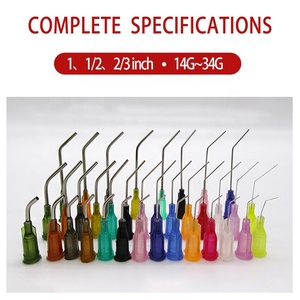 Puntas de Aguja Precurvadas de Calibre <span class=keywords><strong>22</strong></span> para Dispensación, Irrigación, Jeringas, Suministros Dentales - Product Image 4