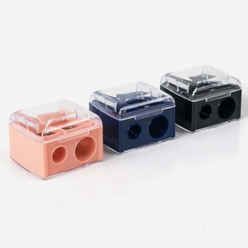 Wholesale Low Moq Custom Logo Lip Eyeliner Eyebrow Sharpener Cosmetic Makeup Pencil Sharpener for Eyebrow