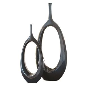 Florero Clásico de Metal para Decoración de Bodas, Mesa de Comedor y Decoración de Interiores de Lujo - Product Image 2
