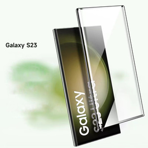 Protector de pantalla de pegamento de cubierta completa de desbloqueo de huellas dactilares de flexión en caliente 3D para <span class=keywords><strong>Samsung</strong></span> <span class=keywords><strong>Galaxy</strong></span> S24Ultra S23 película de vidrio ultra templado - Product Image 3