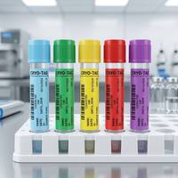 Etiquetas para Congeladores Criogénicos de Grado Industrial, Tubos de Muestras Médicas, Adhesivo Permanente, Resistentes a LN2, Etiquetas con Código de Barras, Rollo Personalizado OEM
