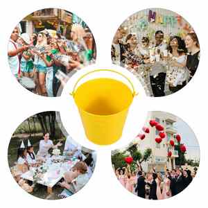 Mini Candy Colored <b>Small</b> Iron Tin Candle Bucket Succulent Pot Children Toy Bucket - Product Image 5