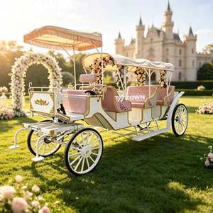 Carruaje turístico eléctrico con certificación CE, carruaje sin caballos recargable de 4 ruedas para desfiles al aire libre en atracciones turísticas - Product Image 1