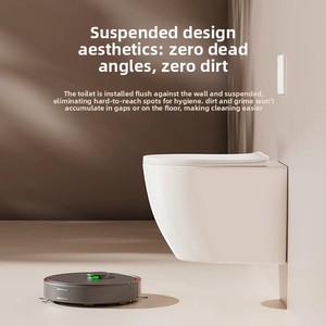 <span class=keywords><strong>Inodoro</strong></span> suspendido <span class=keywords><strong>de</strong></span> cerámica sin borde, con cisterna oculta, para proyectos <span class=keywords><strong>de</strong></span> baño y hotel - Product Image 1