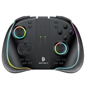 BINBOK/DOYOKY Joystick RGB Joypad para Nintendo Switch, controle de jogo de substituição de alta qualidade com efeito Hall