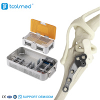 Kit complet d'instruments pour plaque de blocage TPLO 2.0/2.4 pour chirurgie orthopédique vétérinaire, plaque universelle TPLO III et kit de vis pour la chirurgie du genou des animaux de compagnie