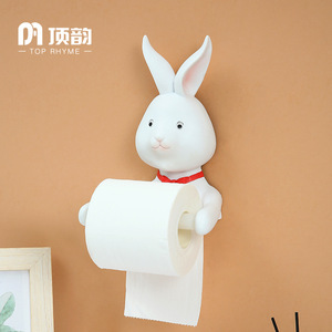 Top Rhyme Bubble Girl Wall Mounted Tissue <b>Holder</b> Creative Cartoon Toilet Paper Roll <b>Holder</b> Bathroom Decor - Product Image 4