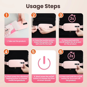 Nouvelle Ceinture Chauffante pour le Ventre avec Affichage Numérique, Compresse Chaude, Massage Vibrant au Graphène et Fonction de Compresse Chaude Intégrée - Product Image 6