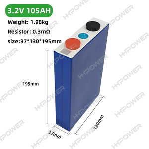Призматический аккумулятор LiFePO4 <span class=keywords><strong>3.2</strong></span>В 100Ач, литий-железо-фосфатный элемент для солнечных систем накопления энергии, HHPOWER, 4000 циклов - Product Image 6
