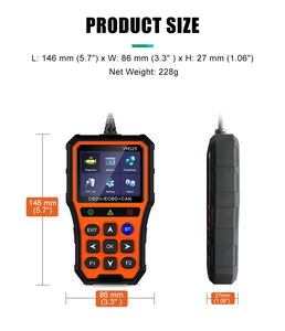कार डायग्नोस्टिक टूल-ओसीडी 2 स्कैनर एचडी आईपीएस डिस्प्ले, सभी वाहनों के लिए इंजन फॉल्ट कोड रीडर - Product Image 4