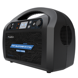 Station d'alimentation portable haute capacité BJC 1000W, batterie au lithium solaire avec contrôleur MPPT, prise EU/US, utilisation automobile - Product Image 2