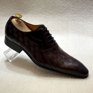 Chaussures Oxford de luxe pour hommes, grande taille, respirantes, rehaussantes, à motif patchwork, pour l'automne, vente en gros, formelles et décontractées - Product Image 6