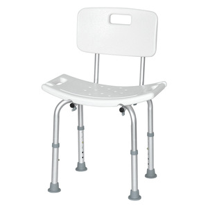 Qinda Shower <b>Stool</b> With Backrest <b>Adjustable</b> <b>Height</b> Bathroom Safety Equipment For Elderly And Pregnant Women - Product Image 5